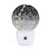 Axayaz Gradient Black Grey Cubes LED Night Light Marble Geometric