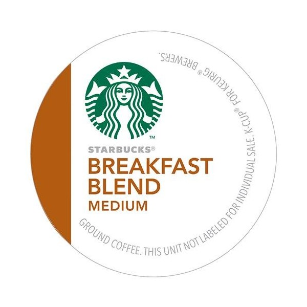 Starbucks Breakfast Blend Coffee K-Cups, 24 K-Cups, 2 Pack
