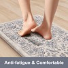 KIMODE Anti Fatigue Kitchen Mats for Floor, Boho Floral Kitchen