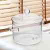 Vaguelly Glass Pot, Clear Glass Saucepan with Lid, 1500mL Simmer