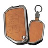 HIBEYO 4 Button Key Fob Cover Compatible with Jeep Gladiator