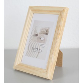 S216 Wooden Picture Frame Acrylic Glass Lifestyle Photo Frame Collage Wall Decoration Poster Colour: Natural Format: 10 x 15 cm