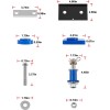 YMT For Peterbilt 378 379 Hood Hinge Pivot Bolt &