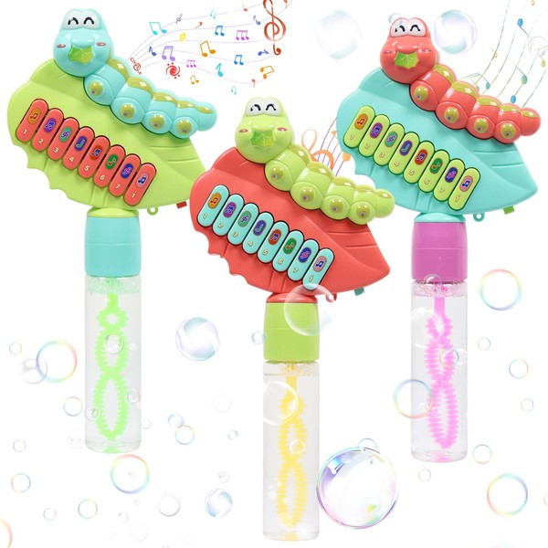 Children's Soap Bubbles Pack of 3 Caterpillar Mini Soap Bubbles