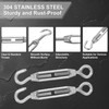 sourcing map M4 Hook and Eye Turnbuckles for Cable Wire