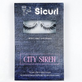 Sicurl The City Siren Lashes, Foxy Wispy Eyelashes, False Eyelashes Everyday Use, Individual Lashes, Easy to Apply, No Lash Glue Included, 5 Sets of Eyelashes