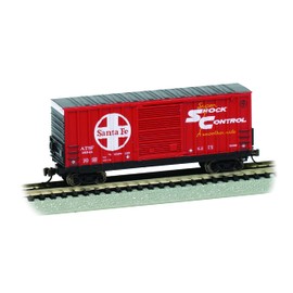 Bachmann Trains - HI-Cube Box CAR - ATSF #14044 - N Scale, Silver