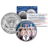 MERCURY SEVEN ASTRONAUTS Colorized JFK Half Dollar U.S. Coin NASA