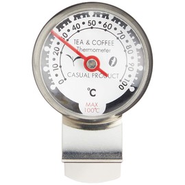 Aoyoshi CASUAL PRODUCT Tea & Coffee Thermometer Coffee Temperature Gauge 014017 Clip Type 0°C to 100°C Japanese Tea, Black Tea