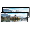 Hongkee 13x39 Puzzle Frame 2 Packs, Real Glass and Black