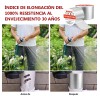 Cinta Impermeable Butilo Glowlin 10m x 10cm Tapa Goteras Plata