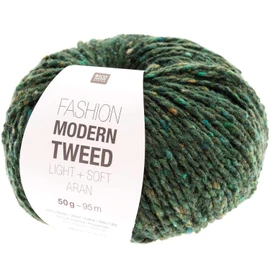 Rico Fashion Modern Tweed Aran Lightweight Soft Tweed Wool for Knitting and Crocheting (014)