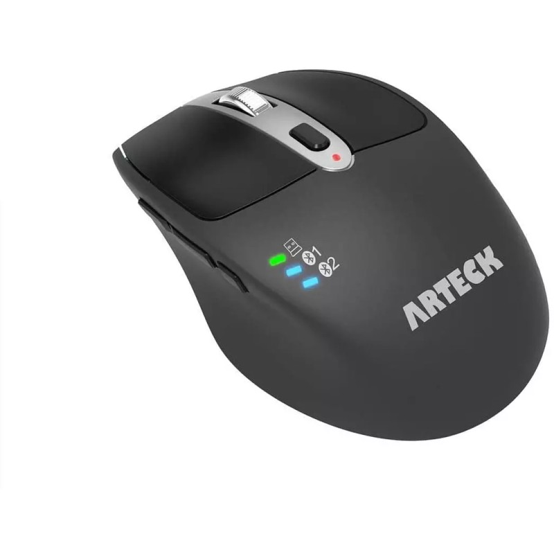 Arteck Multi-Device Wireless Bluetooth Mouse with Nano USB Receiver Ergonomic