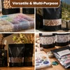 200pcs Black Mylar Bags 8x12 Stand Up Resealable Mylar Bags