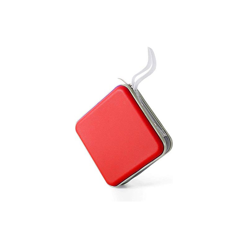 Red Hard Shell Case for 36 CDs / DVDs