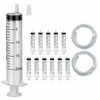 12PCS 20ML Plastic Sterile Syringe with Cap and Tubes 2*50cm