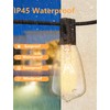 Oviejo 25 Pack Edison Light Bulbs, ST35 Clear Glass Light