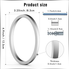 VONDERSO 5 Inch Floating House Numbers and Letters for Outside,Silver Metal Modern Outdoor Address Sign for Yard Street and Mailbox, Zinc Alloy Solid Address Numbers and Letters,number 0