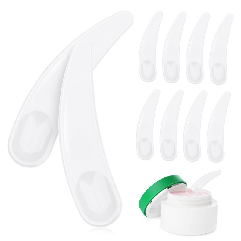 Frcolor Disposable Spatulas Set of 50 Spatulas Makeup Cream Spoons