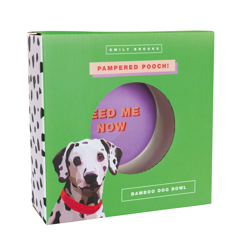 Emily Brooks Bamboo Dog Bowl