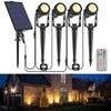 B-right Solar Spot Lights Outdoor, 8 Modes IP65 Waterproof Solar