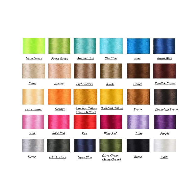 Selric [3000Yards/Black+Navy Blue] Pack of 2 UV resistant High Strength