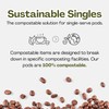 Evergreen Compostable Single Serve Coffee Pods - Dark Roast Bold