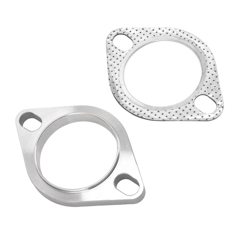 2PCS 2 Bolt 2.5in Exhaust Flange Connection Kit Stainless Steel
