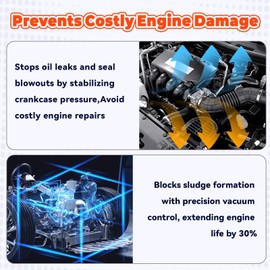 Genuine OEM 53032800AA PCV Valve Fit For 2001-2006 Jeep Grand Cherokee Dakota Durango Ram 1500 | Positive Crankcase Ventilation Valve Replacement | Direct Fit, High Performance