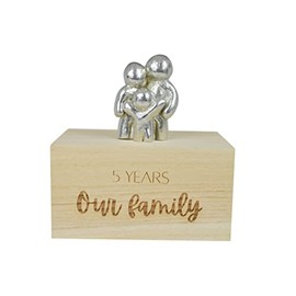 5 Year Anniversary Our Little Hugging Family Choose Amount of Children (1 Child)