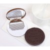yueton Pack of 2 Mini Pocket Chocolate Cookie Compact Mirror
