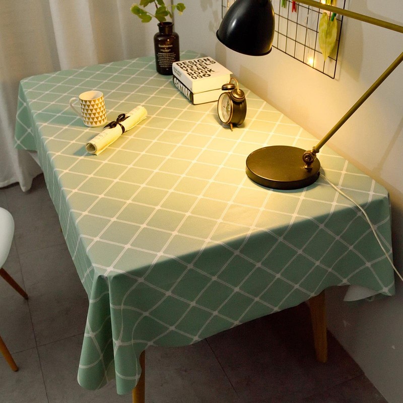32nd PVC Check Pattern Tablecloth Cover, Easy Clean Wipeable Table