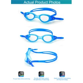 [Saeko] Seiko S52 Swim Goggles, Anti-Fog, UV Protection, Adjustable Belt, Unisex, Suitable for Youth