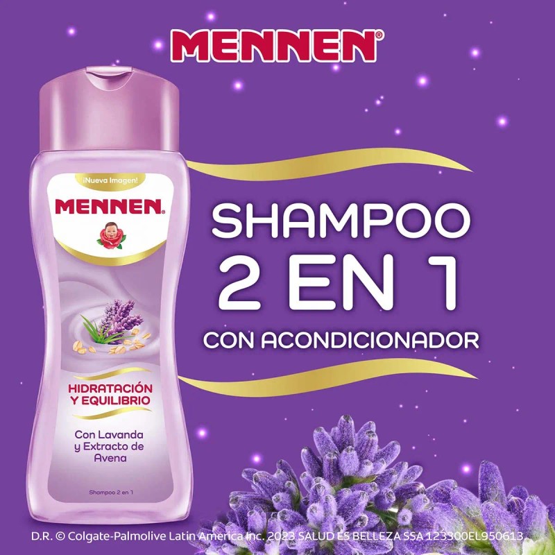 Shampoo Mennen Hidratación y Equilibrio Lavanda 700 ml