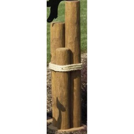 Amish Handmade Nautical Large Pier Post Decoration with Rope