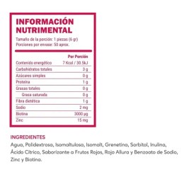 Plenlife Gomitas Biotina 50 Pzs. Plenlife Frutos Rojos                                                                                                