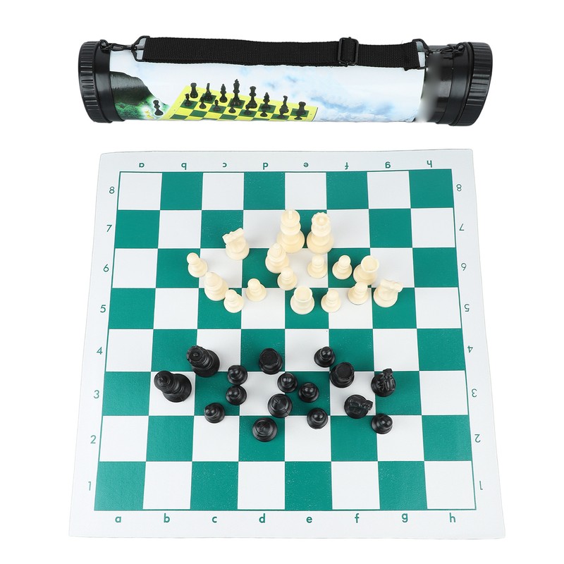 Chess Set Toy Barrel Portable Chess Board Game Sets Puzzle