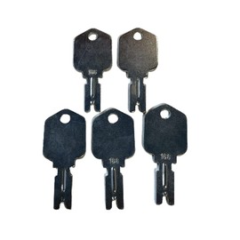Key 4# 166 Forklift Ignition Key fits Clark Yale Hyster Komatsu Gradall Gehl Crown 5 PC