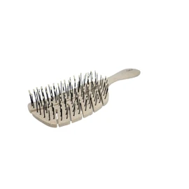 CALA - cepillo ecológico para desenredar cabello en forma de hoja, hecho con resina de paja (Earth)