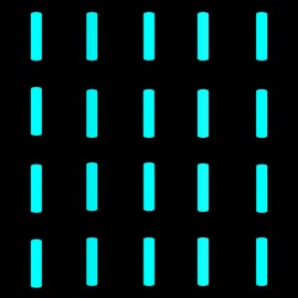 LXQQFUN 20 Pcs Resin Luminous Rods, 1.5 × 6mm High-Visibility Glow Sticks, Glow in The Dark Every Day Carry Gear Accessories (Blue)