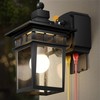 Dusk to Dawn Outdoor Lights with GFCI Outlet Sensor Outside