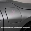 2PCS Cross Heart Rearview Mirror Sticker (Pink)