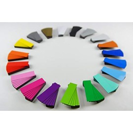 Pack of 25 Magnetic Labels (Pink, Length 10 cm, Width 2 cm)