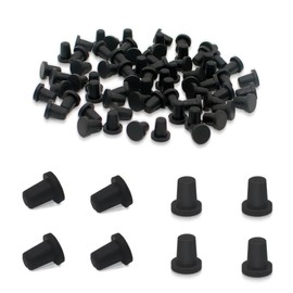 ThtRht 100 Pack Ink Cartridge Rubber Plug Stopper Replacement 1/16" 2mm Black Solid Silicone Sealing Hole Cover Plugs for HP 803 803XL 680 802 62 63 Ink Cartridges Deskjet Officejet Printer