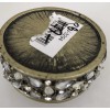 Unbranded Jewels Enameled Regal Trinket Ring Box Rhinestone Crystals. Round