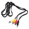 Unbranded 3RCA Male to 3.5mm Male Cable 3ft Adapter Audio