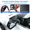 LivTee Blind Spot Mirror with Side Mirror Rain Guard, Carbon