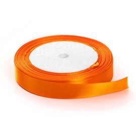 Cinta de tela de satén de color sólido (1/2 pulgadas x 25 yardas)