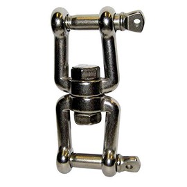 MarineNow Jaw - Jaw Swivel Anchor Connector 316 Stainless Steel [6mm (1/4") 02-Pack]