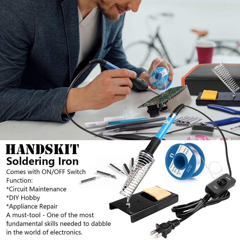 handskit Soldering Iron Kit, Soldering Iron, 60w 110v Soldering Equipment